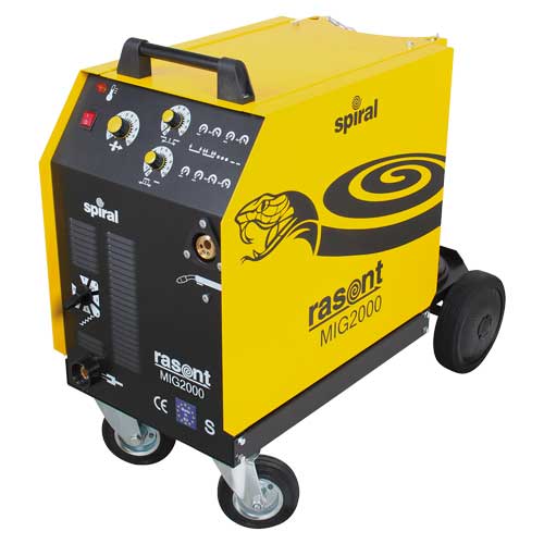 MIG-MAG-Schweißgerät RASANT-MIG , 3x400 V,35% ED,luftgekühlt,1x7 Stufen, Regelbereich Ampere: 35-130