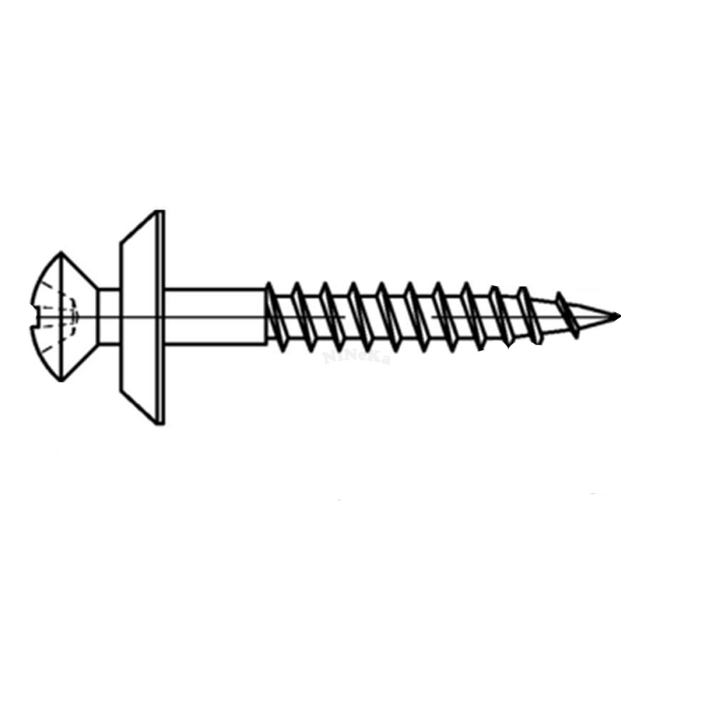 SPENGLER-Schraube A2 TX, MIT DICHTSCHEIBE Ø15MM ROSTFREI, Gewindenenndurchmesser: 4,5mm, Länge: 35mm
