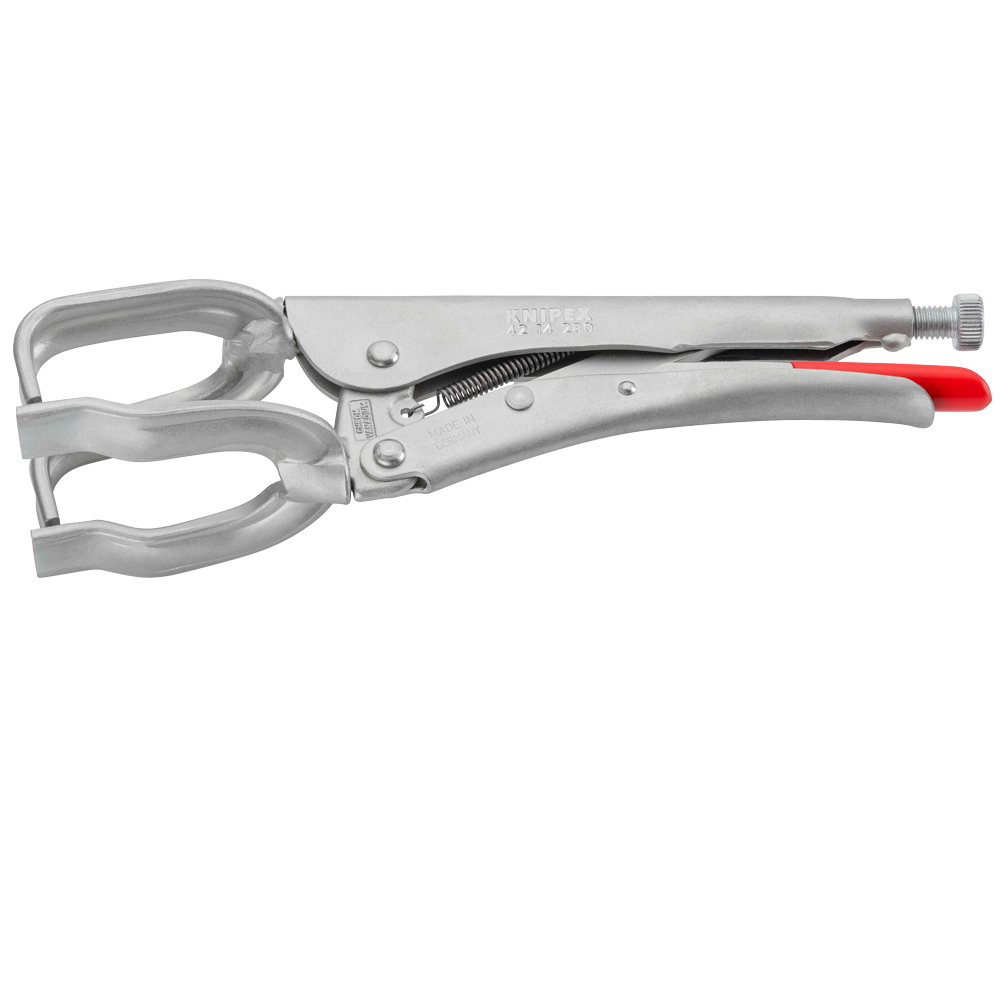 KNIPEX Schweiß-Gripzange, Flachmaterial vernickelt,  280 mm
