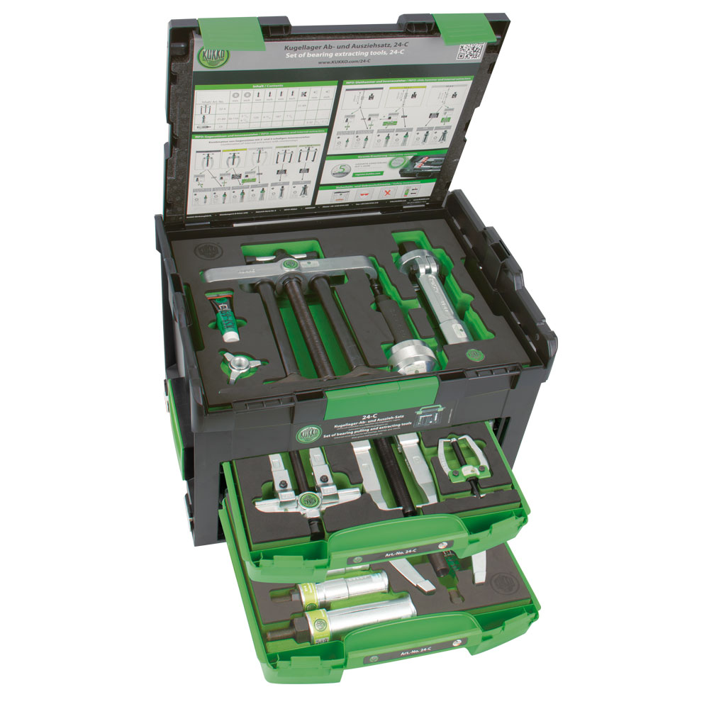Abzieher-Garnitur K24C komplett,in Kunststoff-Box-System