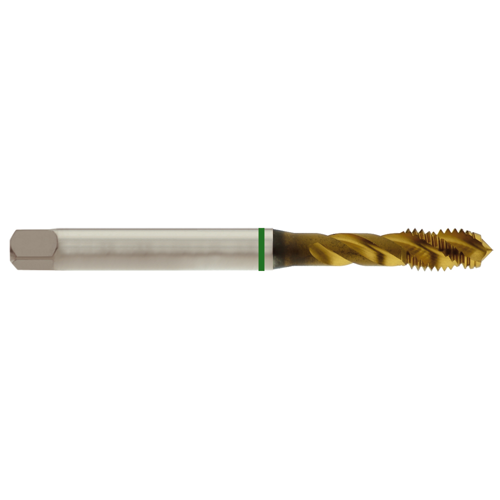 Maschinengewindebohrer HSS_Co5 TIN DIN371C für Grundloch,Grünring