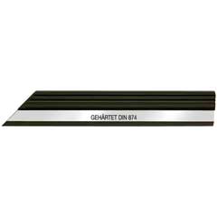 INOX-Haarlineal 100mm,geprüft,DIN 874/00 Kanten geläppt,mit Prüfzertifikat