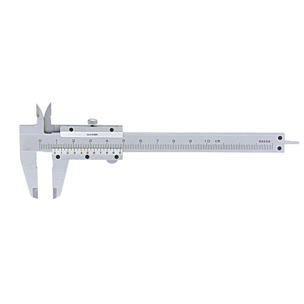 Taschenschiebelehre 155x40mm,MINIMAX, Nonius 1/20mm und 1/128",verchromt, Messbereich: 0-100mm, Klemmung: Feststellschraube