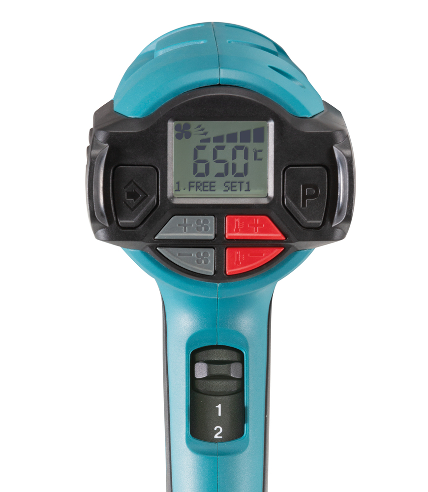 Heißluftgebläse HG6531CK 2000W bis 650°C bis 550l/min,LCD Display Koffer m. Zub.