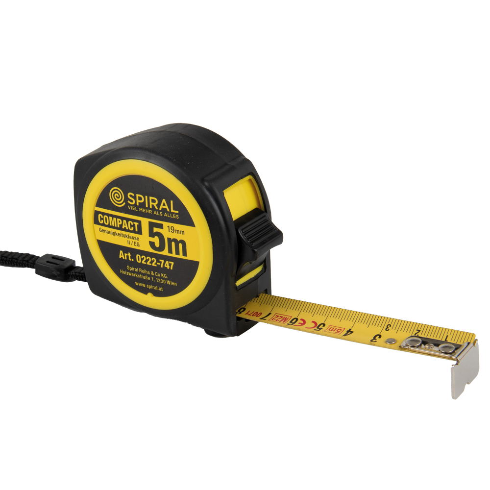 Rollbandmaß NYLON RUBBER Stopptaste,blendfrei,bruchsicher
