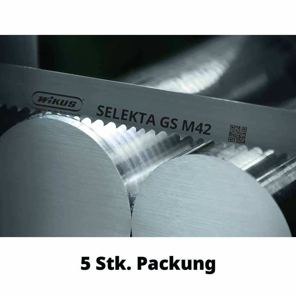 5 Stk SELEKTA GS M42 Sägeband, 27x0,9 Performer für Vollmaterial, Länge: 2700mm, Zähnezahl pro Zoll: 4-6
