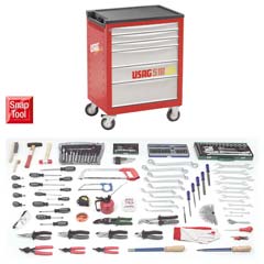 Roll-Truck und 195-teiliger Werkzeug-Satz