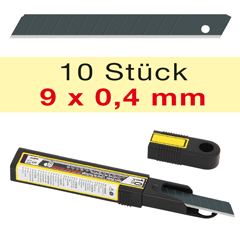 MagicBlack Abbrechklingen,10 Stk., schärfere Schnittkante,doppelter Schliff, Breite: 9mm