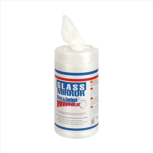 SPIRAL GlassWipes 70 Tücher Spender Blatt 200x180mm