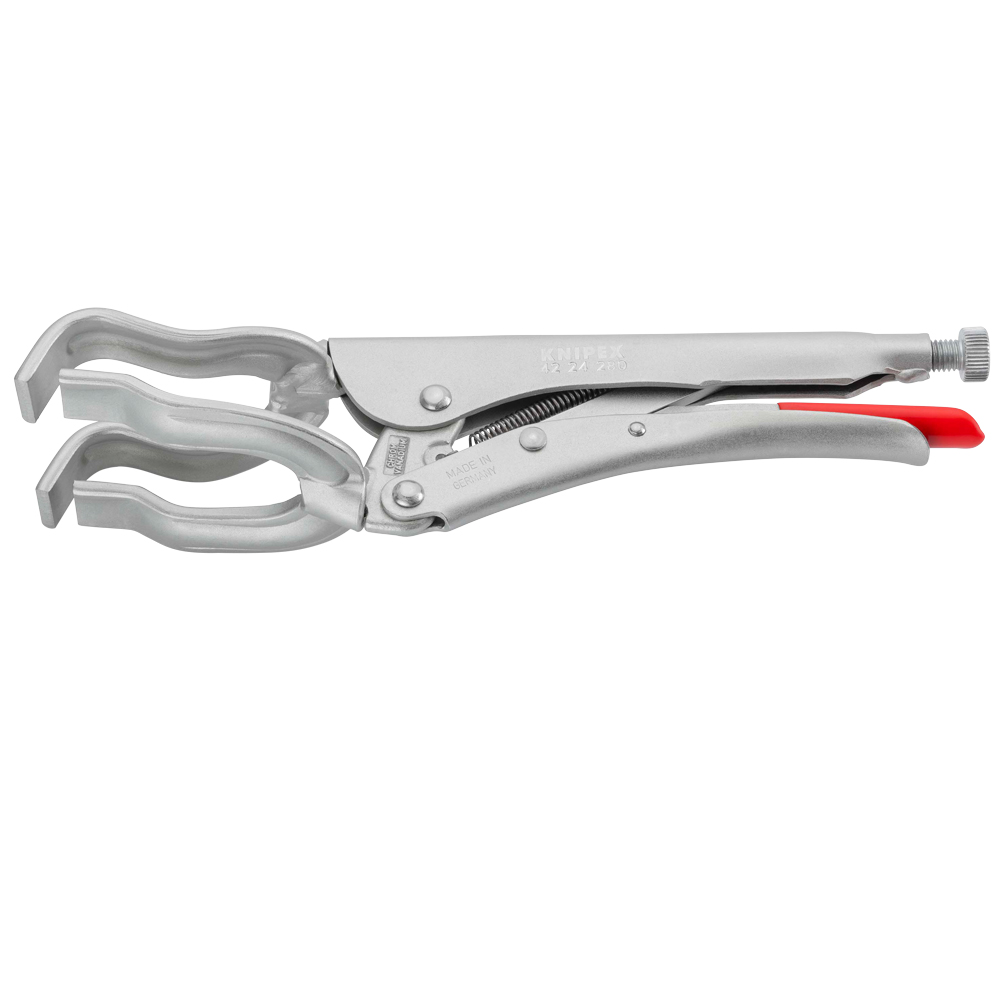 KNIPEX Schweiß-Gripzange, Rundmaterial vernickelt,  280 mm