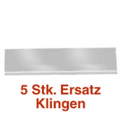 5 Stück Stahl-Wechselklingen 200mm breit passend für Art.Nr.7032-129