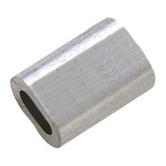 Al-Oval-Seilhülse 3,0mm,zum Verpressen von Drahtseilen