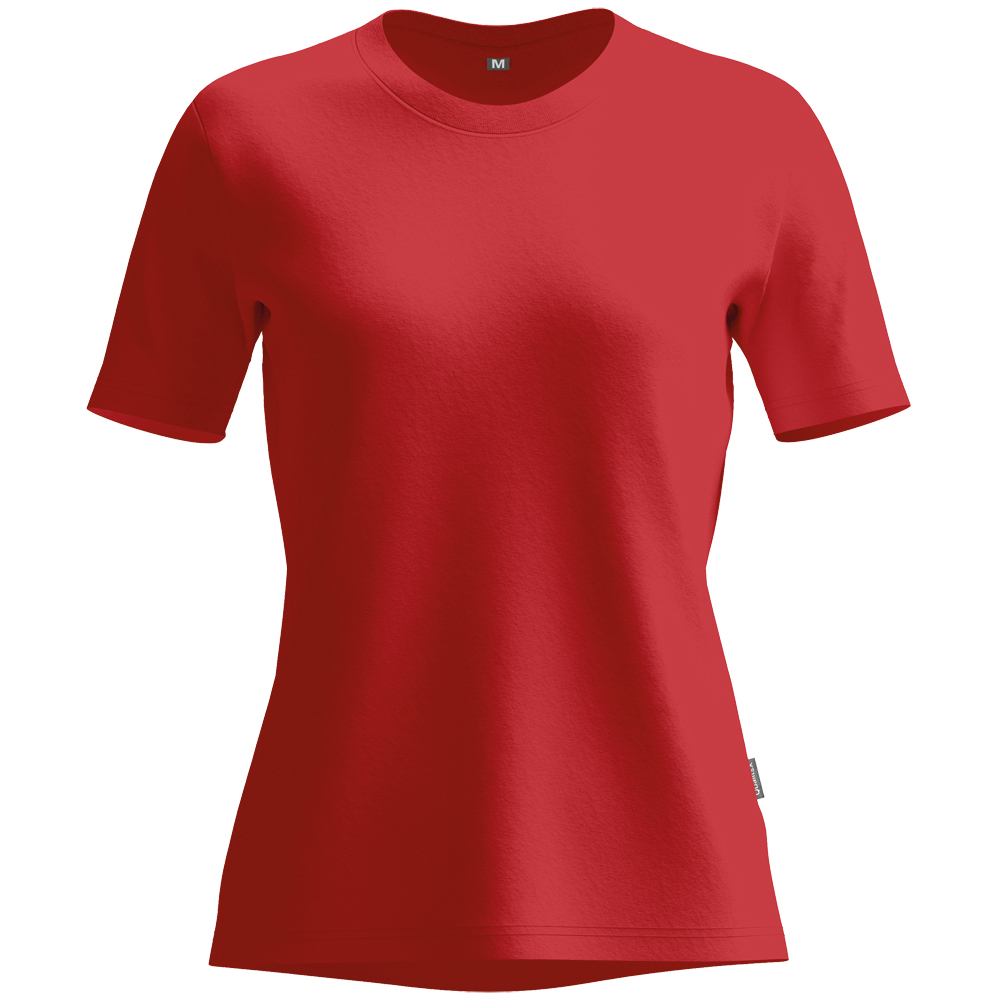 IND T-Shirt kurzarm, Damenmodell, Farbe: feuerrot, Größe: S