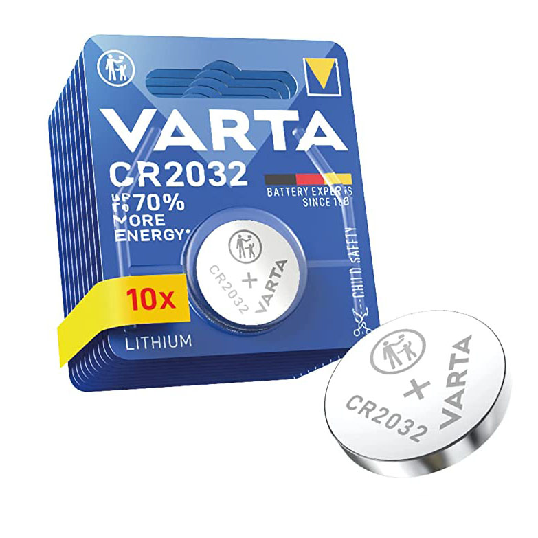 10 Stück Knopfzelle Lithium,CR2032/3V Batterie,220mAh,Ø20x3,2mm