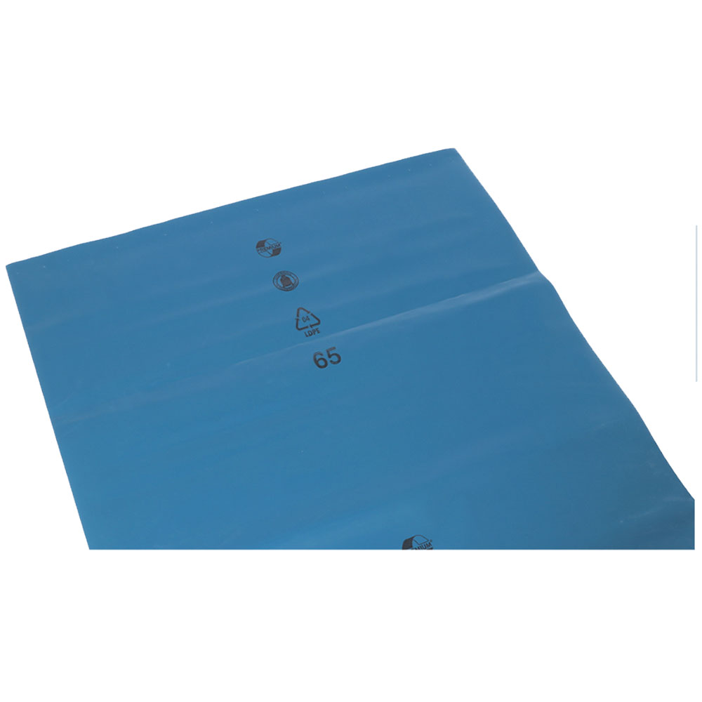 Schwergutsack 120l, blau, 700x1100 10 Stück lose, 200µm, LDPE