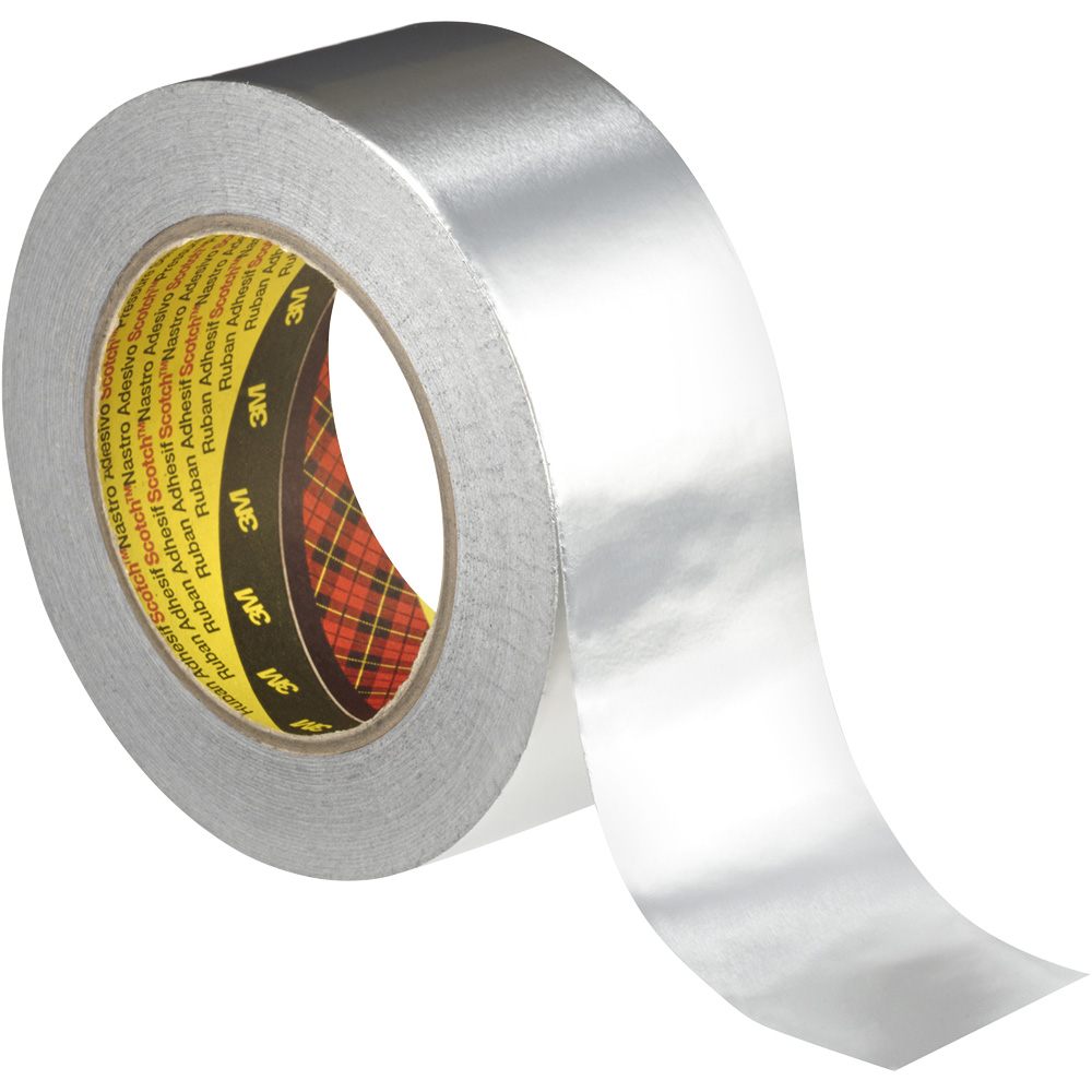 Klebeband 3M Alu 50mmx50mx0,075mm Papierliner,bis 70°C einsetzbar