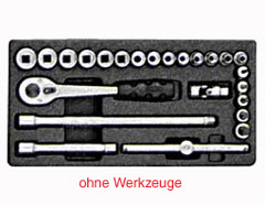 Mulde leer f. 3/8" Werkzeuge 157,5x310mm Kunststoff