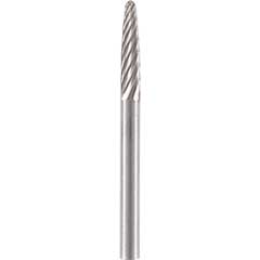 Kleinform-Fräser "F" Rundbogen Schaft 3mm,aus Vollhartmetall