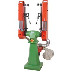 Absaug-Bandschleifmaschine doppelseitig 400V,1480W,1400 U/min.,mit Sockel