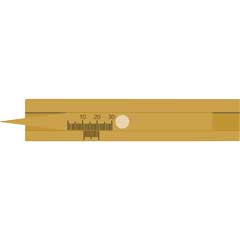 Reifenprofil-Tiefenmass 0-30mm Nonius 1/10, aus Messing