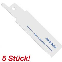 5 Stück Stichsägeblatt 100/ZT=1,8mm Bimetall,für Reciprosägen