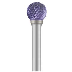 TiALN-HM Fräser, ZYAS mit Superverzahnung, Form des Frässtiftes: D (KUD), Kopfbreite: 6mm