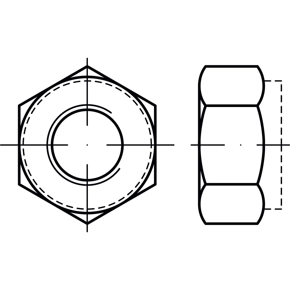 Sicherungssechskantmuttern ISO 7040 A2, ROSTBESTÄNDIG BRAUNRING BN205107 KLEINP., Gewindenenndurchmesser: 5mm