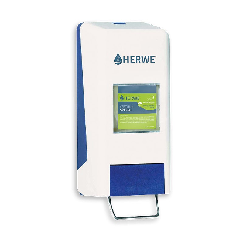 Universalspender UNI 2000  weiss/blau für 2l Beutel Hautprodukte, Kunststoff