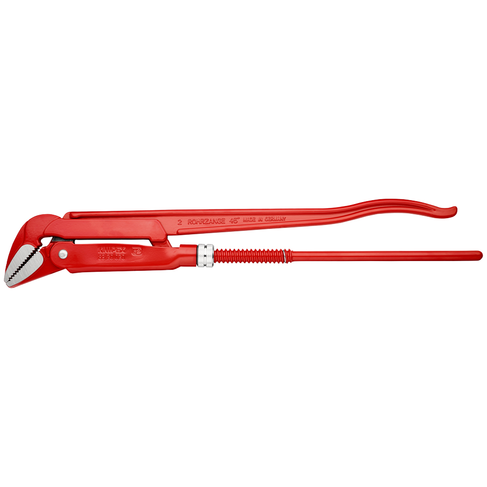 Rohrzange 45°, Ø 1 5/8" rot pulverbeschichtet