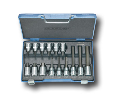 Schraubendreher-Satz 1/2" 15-tlg Innen-6-kt 5-17 mm, IN 19 LKM