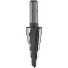 Stufenbohrer 4-12mm,HEXIBIT,2mm Stufen Super-HSS,bis 5mm Materialstärke