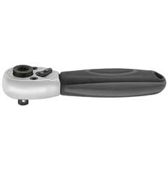 Bit+Stecknussknarre 1/4" 4-Kant +1/4" 6-Kant-Bit-Aufnahme,72Z,li+re