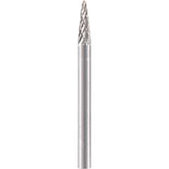 Kleinform-Fräser "M" konisch, Schaft 3mm,aus Vollhartmetall, Maße: 3x8mm, Zahnung herstellerspezifisch: 6