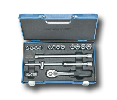 Steckschlüssel-Satz 3/8" 17-tlg 6-19 mm 30 GMU-10