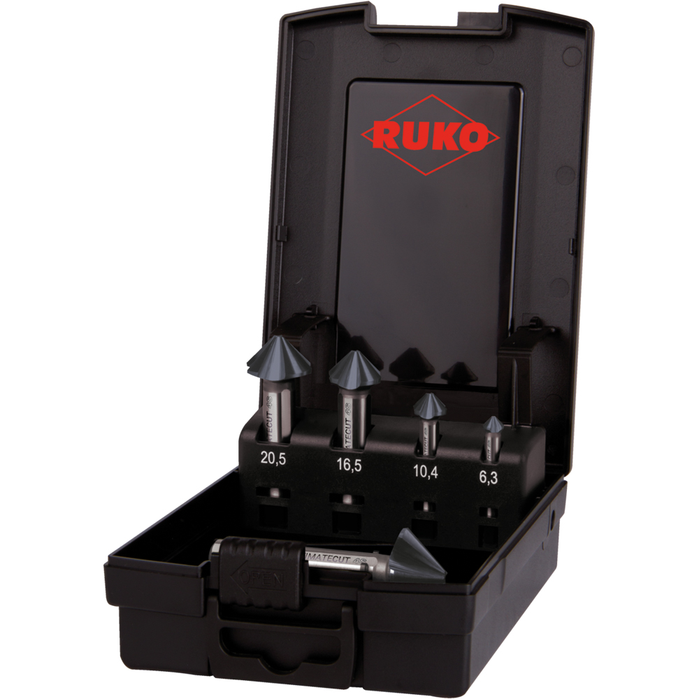 Kegelsenker-Set 4S  HSS-Runatec nach DIN335C (04806)