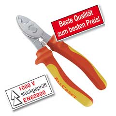 Kabelschneider EN60900 Kabel-Ø,stückgeprüft,Chrom-Vanadium