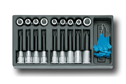 Satz Schraubendrehereinsätze 1/2" in 1/3 ES-Modul, 1500 ES-ITX 19 LKP