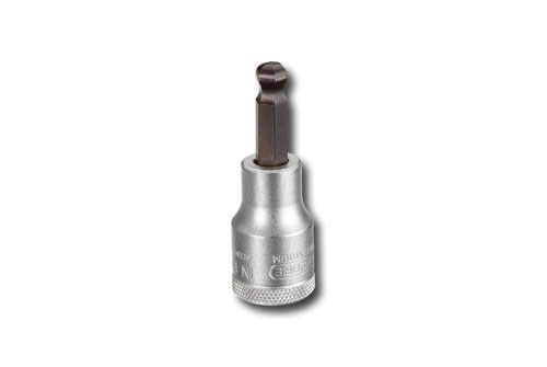 Schraubendrehereinsatz 1/2" Kugelkopf , Innen-6-kant, Schlüsselgröße: 6mm