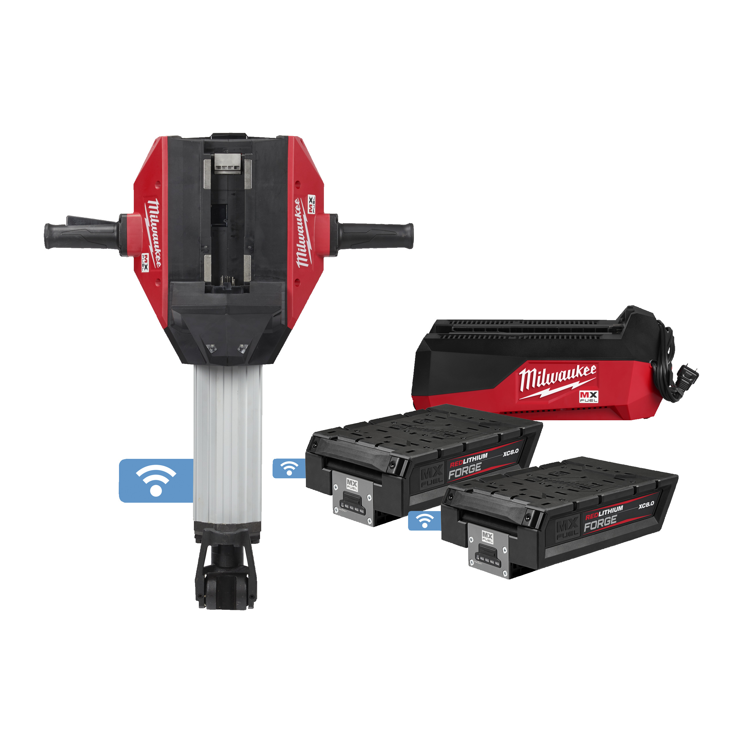 Akku-Abbruchhammer MILWAUKEE MXFDH2528HFC-802