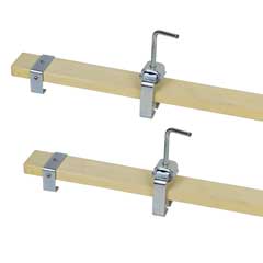 1 Paar Holz-Verlängerungsholme 75mm breit,für Leitern 10-14 Sprossen