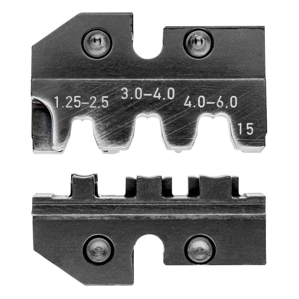 Crimpeinsatz 1.25-2.5+3-6mm², F-Crimp, für Fahnenstecker und unisolierte offe