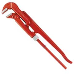 Rohrzange Schwedisches Modell 420mm/1,5" ChrV,schwere Ausführung,90° Maulstellung
