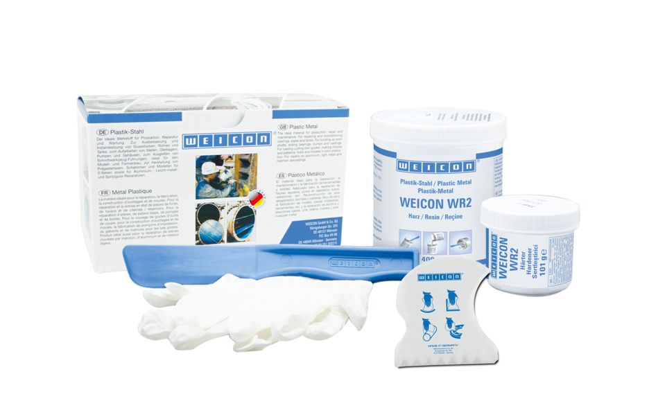 Metall-Plast"WR-2" Stahl 0,5kg Epoxyd-Stahl,gleitfähig,verschleissfest