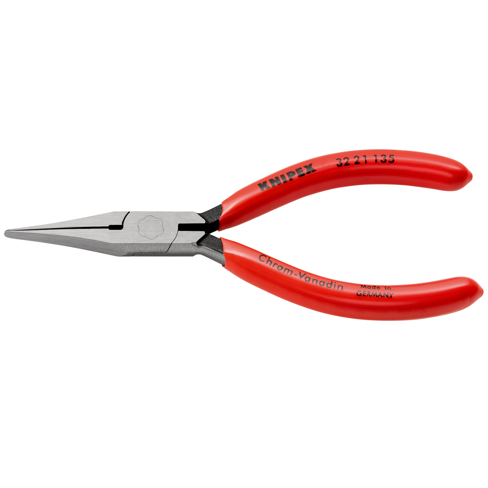 Justierzange 135 mm, flache Backen schwarz atramentiert, poliert, KNIPEX