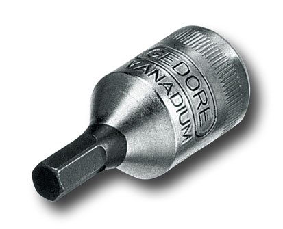 Schraubendrehereinsatz 1/4" , Innen-6-kant, Größe: 2mm