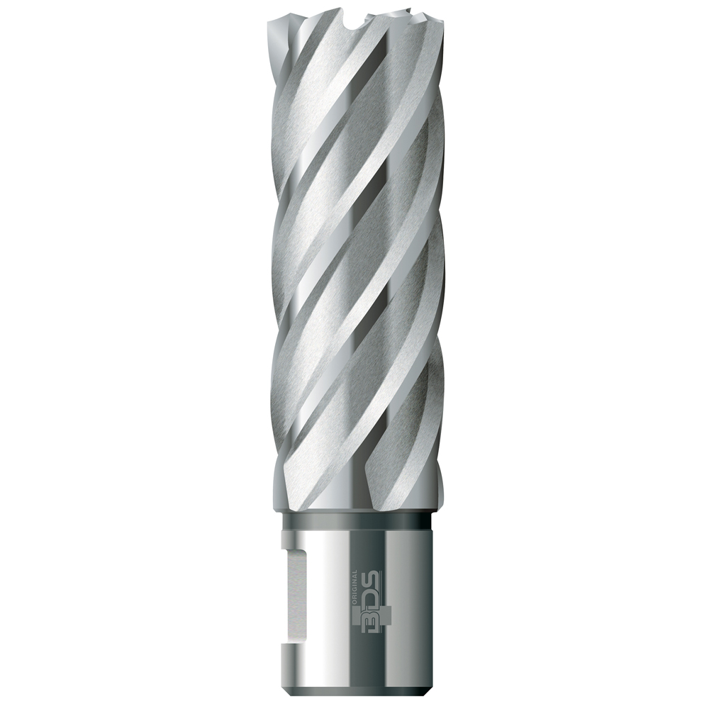 Kernbohrer HSS-G Schnitttiefe 55mm Weldonschaft 19mm für Alu/Stahl/Guss