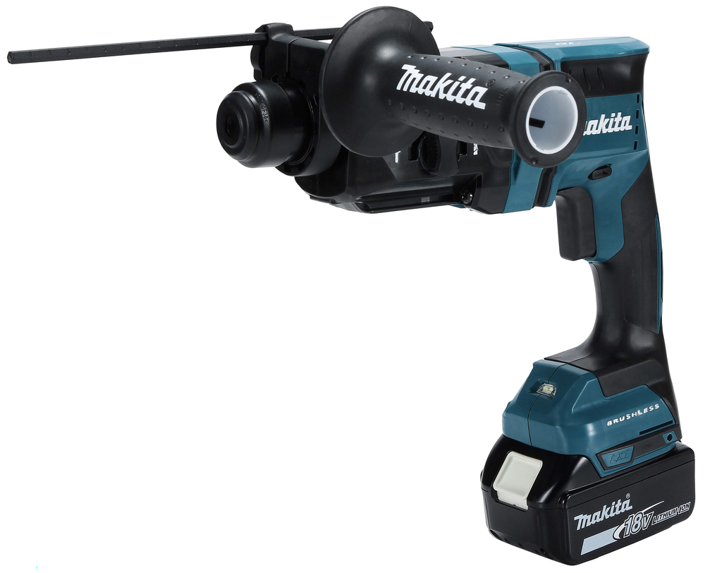 Akku-Bohrhammer MAKITA DHR182RTWJ,18V 1,7J 2xAkku 5Ah,Ladeg.,Koffer,Absauga.