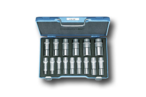 Steckschlüssel-Satz 1/2" 15-tlg UD 10-32 mm, D 19 L-015