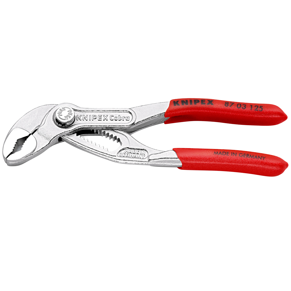 KNIPEX Cobra®, verchromt,, Hightech-Wasserpumpenzange, Länge: 125mm