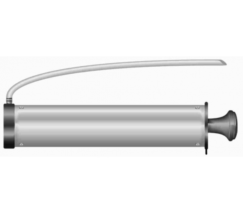 Ausblaspumpe für die Bohrlochreinigung Länge 415 mm mit Schlauch
